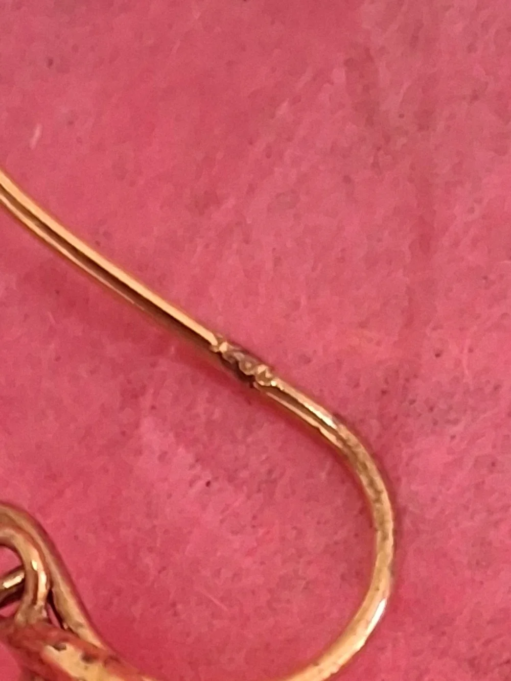 14 K Vintage Gold Twisted Drop Earrings - Elegant Women's Jewelry - Picture 4 of 10